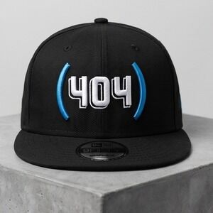 New Era 9FIFTY Atlanta Falcons AT&T‎ 404 Snapback Hat Black Blue White NOS